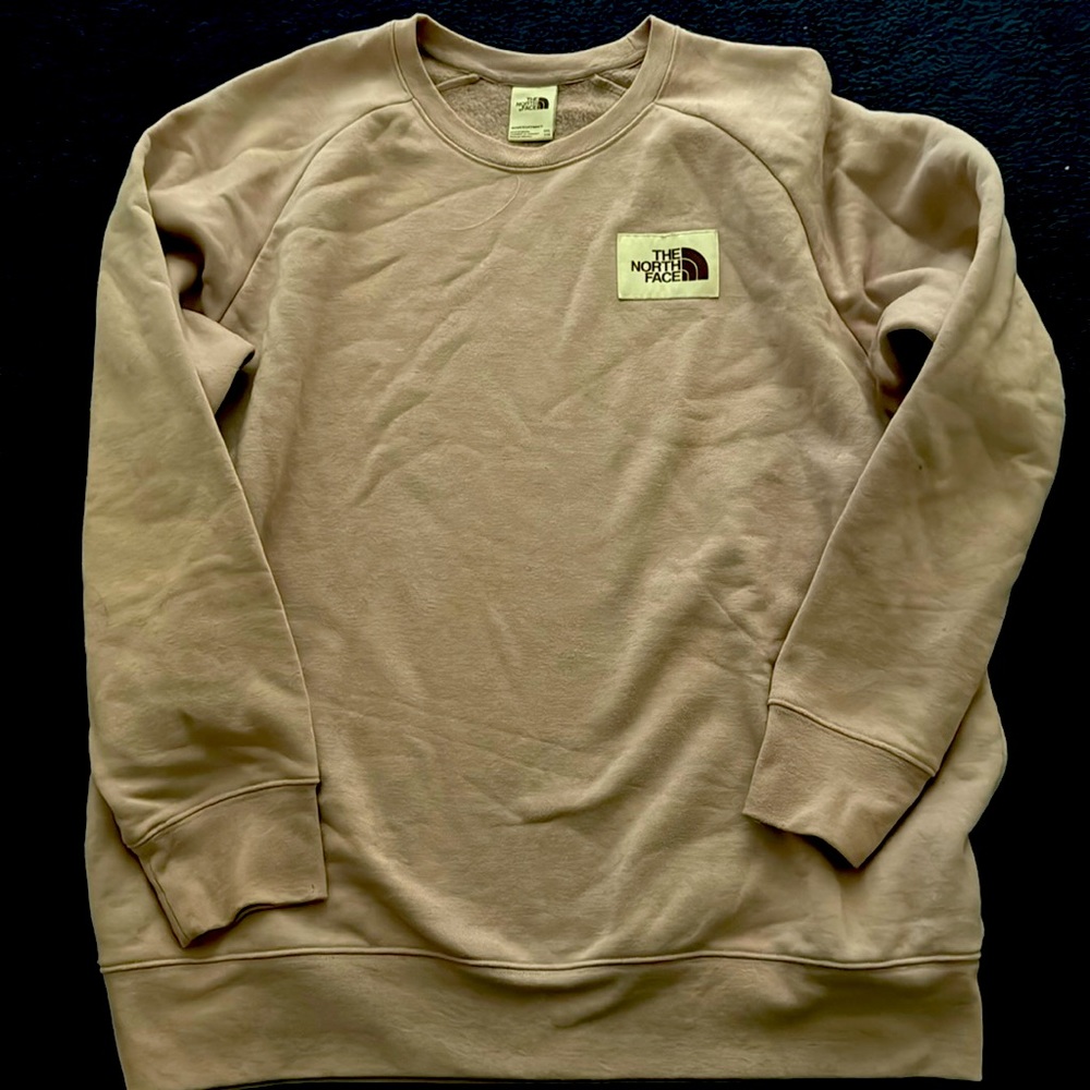 North face lavender crew neck sweatshirt